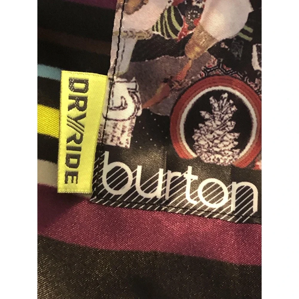 Burton Vest Womens Medium Purple DRYRIDE Hooded Faux Fur Insulated Snowboard
